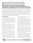 Research paper thumbnail of Dejar el petróleo en tierra para el Buen Vivir: Elementos para una propuesta política, económica y ecológica para la iniciativa de no explotación petrolera en la Amazonia de Ecuador