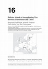 Research paper thumbnail of Policies Aimed at Strengthening Ties between Universities and Cities