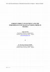 Research paper thumbnail of FOREIGN DIRECT INVESTMENT AND THE PERFORMANCE OF MANUFACTURING FIRMS IN NIGERIA