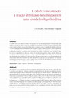 Research paper thumbnail of A cidade como emoção: a relação afetividade-racionalidade em uma torcida hooligan londrina