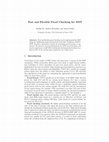 Research paper thumbnail of Fast and flexible proof checking for SMT