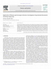 Research paper thumbnail of Application of Raman spectroscopy in forensic investigation of questioned documents involving stamp inks