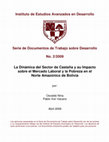 Research paper thumbnail of Nina and Von Vacano (2009) La Dinámica del Sector de Castaña y su Impacto sobre el Mercado Laboral y la Pobreza en el Norte Amazónico de Bolivia