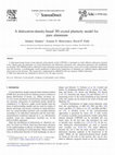 Research paper thumbnail of A dislocation-density-based 3D crystal plasticity model for pure aluminum