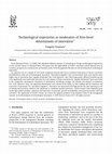 Research paper thumbnail of Technological trajectories as moderators of firm-level determinants of innovation