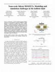 Research paper thumbnail of Nano-scale silicon mosfets: Modelling and simulation challenges in the ballistic limit