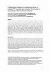 Research paper thumbnail of Collaboration between a professional body, a private FET provider and a public HE provider: a case study in the insurance industry 