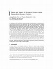 Research paper thumbnail of Design and Impact of Hesitation Gestures during Human-Robot Resource Conﬂicts