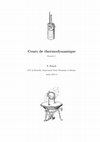 Research paper thumbnail of Cours de thermodynamique Semestre 1