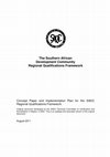 Research paper thumbnail of The Southern African Development Community Regional Qualifications Framework Concept Document