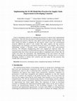 Research paper thumbnail of Implementing the SCOR Model Best Practices for Supply Chain Improvement in Developing Countries