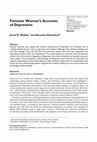 Research paper thumbnail of Feminist women's accounts of depression