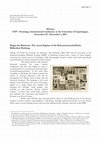 Research paper thumbnail of Sprung, Joacim, Magie des Rahmens: The visual displays of the Kulturwissenschaftliche Bibliothek Warburg, (2013)