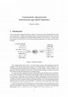 Research paper thumbnail of Grammatiche adposizionali Introduzione agli aspetti linguistici