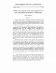 Research paper thumbnail of THE FEDERAL COURTS LAW REVIEW Wikilaw: Securing the Leaks in the Application of First Amendment Jurisprudence to WikiLeaks