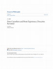 Research paper thumbnail of Peter Carruthers and Brute Experience; Descartes Revisited