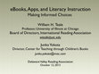 Research paper thumbnail of eBooks, Apps, and Literacy Instruction—Making Informed Choices