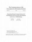 Research paper thumbnail of Integrating Human-Computer Interaction Development into SDLC: A Methodology