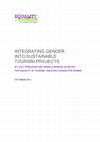 Research paper thumbnail of INTEGRATING GENDER INTO SUSTAINABLE TOURISM PROJECTS