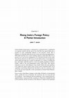 Research paper thumbnail of Rising India’s Foreign Policy: A Partial Introduction