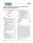 Research paper thumbnail of Enthalpies and Entropies of Adsorption on Well-Defined Oxide Surfaces: Experimental Measurements