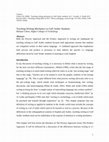 Research paper thumbnail of Teaching Writing Mechanics to Gulf Arab Students