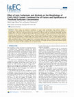 Research paper thumbnail of Effect of Ionic Surfactants and Alcohols on the Morphology of CuSO 4 ·5H 2 O Crystals: Combined Use of Factors and Significance of Threshold Surfactant Concentration