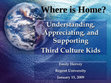 Research paper thumbnail of Where is Home? Understanding, Appreciating, and Supporting Third Culture Kids