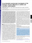 Research paper thumbnail of X-ray Absorption Spectroscopic Investigation of the Electronic Structure Differences in Solution and Crystalline Oxyhemoglobin