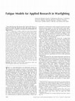 Research paper thumbnail of Fatigue models for applied research in warfighting