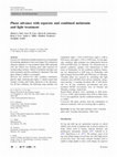 Research paper thumbnail of Phase advance with separate and combined melatonin and light treatment