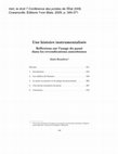 Research paper thumbnail of Une histoire instrumentalisée. Réflexions sur l’usage du passé dans les revendications autochtones