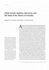 Research paper thumbnail of Libido Sciendi: Apuleius, Boccaccio, and the Study of the History of Sexuality