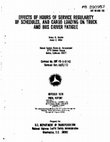 Research paper thumbnail of Effects of Hours of Service, Regularity of Schedules and Cargo Loading on Truck and Bus Driver Fatigue