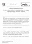 Research paper thumbnail of The effect of service orientation on financial performance: The mediating role of job satisfaction and customer satisfaction