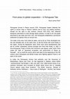 Research paper thumbnail of From piracy to global cooperation – A Portuguese Tale