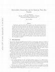 Research paper thumbnail of Measurements, disturbances and the quantum three box paradox