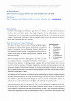 Research paper thumbnail of St. Paul's Error: The Semantic Changes of BODY and SOUL In the Western World