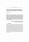 Research paper thumbnail of Towards a Public-Private Partnership Regime: An Analysis of Water Supply Systems in Urban India