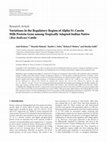 Research paper thumbnail of  Variations in the Regulatory Region of Alpha S1-Casein Milk Protein Gene among Tropically Adapted Indian Native (Bos Indicus) Cattle 