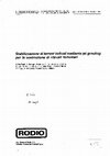 Research paper thumbnail of Stabilizzazione di terreni torbosi mediante jet-grouting