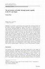 Research paper thumbnail of The governance of fertility through gender equality in the EU and Japan