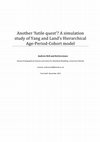 Research paper thumbnail of Another ‘futile quest’? A simulation study of Yang and Land’s Hierarchical Age-Period-Cohort model.