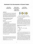 Research paper thumbnail of Distributed k-Core Decomposition of Dynamic Graphs