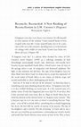 Research paper thumbnail of Reconcile, Reconciled: A New Reading of Reconciliation in J.M. Coetzee's Disgrace