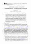 Research paper thumbnail of A Morpheme-based Model of Nonsentential Utterance Production