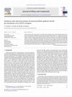 Research paper thumbnail of Synthesis and characterization of nanocrystalline gallium nitride by nitridation of Ga-EDTA complex