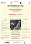 Research paper thumbnail of La memoria che vive. La musica popolare in Puglia: ricerca, catalogazione, diffusione