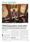 Research paper thumbnail of Watching Justice Come Alive