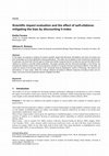 Research paper thumbnail of Scientific impact evaluation and the effect of self-citations: mitigating the bias by discounting h-index